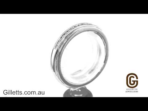Diamond platinum wedding ring