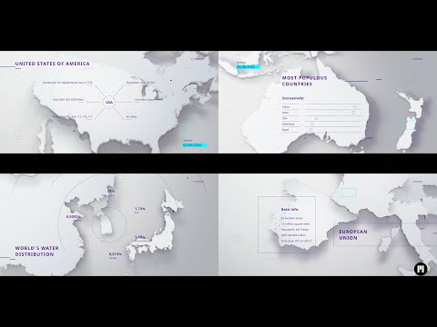 World In Numbers Modular Template for Apple Motion & FCPX - MotionVFX