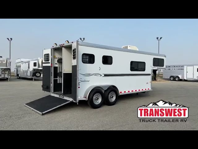 Preview image of Transwest Truck Trailer RV Live with a 2005 Sundowner 2 Horse Gooseneck youtube video