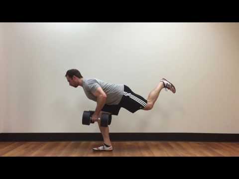 Single-Leg Bent-Over Dumbbell Rows