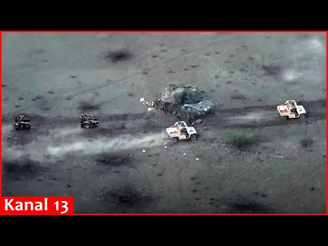 Russians, who stayed without equipment, attack with golf carts and Belarusian motorcycles in Ukraine