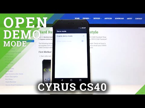 How to Enable Demo Mode in CYRUS CS40 - Hidden Mode from Developer Options
