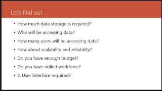 Choosing between SQL Server and Microsof