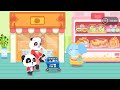 Baby Bus Supermarket Part 1 Baby Panda Games Little Panda Baby Bus Educational Fun