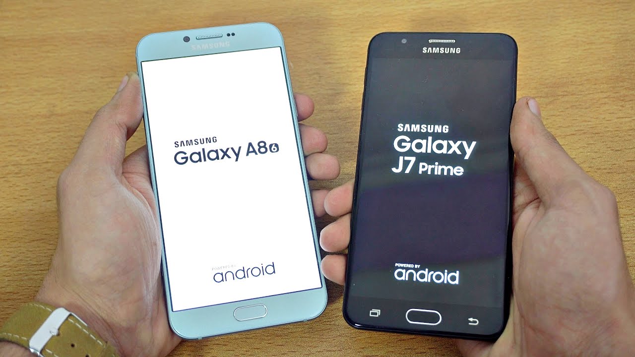 Samsung Galaxy A8 (2016) vs J7 Prime - Speed Test! (4K)