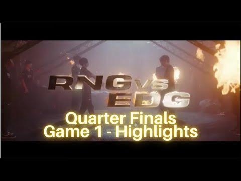 EDG vs RNG - Quarter Final Knockouts Game 1 Highlights - LoL Season 11 World Championship 2021