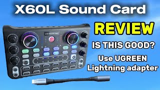 Placa de som X60L Live ou placa de mixagem de som - Análise e testes