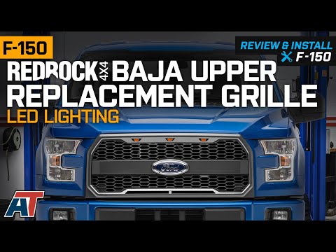 2015-2017 F150 RedRock4x4 Baja Replacement Grille w/ LED Lighting & Emblem Housing Review & Install