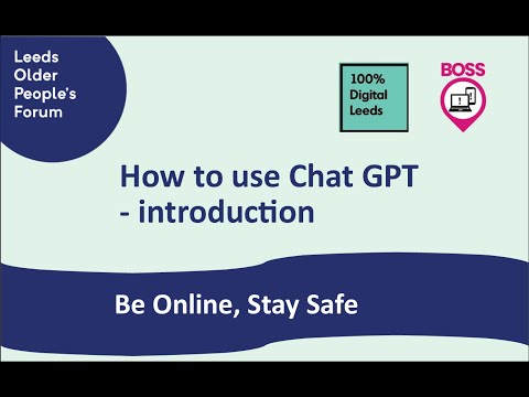 How to use Chat GPT - introduction