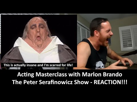American Reacts to Acting Masterclass with Marlon Brando - The Peter Serafinowicz Show REACTION