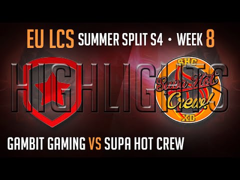 LCS Highlights Gambit Gaming vs Supa Hot Crew Week 8 EU Summer 2014 GMB vs SHC S4 W8D2 Season 4