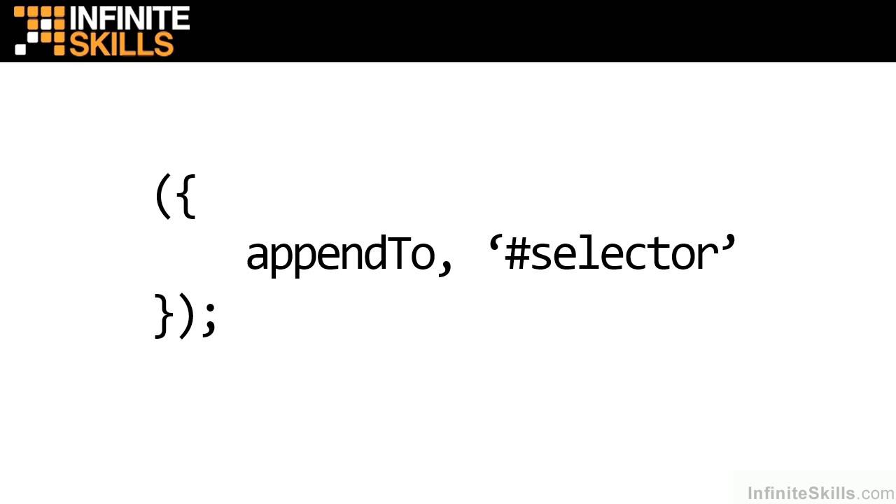 jQuery UI Tutorial | Shared API Configuration Options