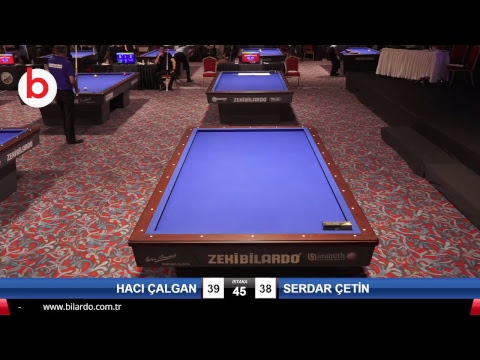 HACI ÇALGAN & SERDAR ÇETİN Bilardo Maçı - 2019 TÜRKİYE KUPASI 1. ETAP ERKEKLER-4.TUR