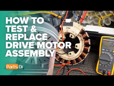 How to test & replace Samsung washer drive motor assembly part # DC93-00309A