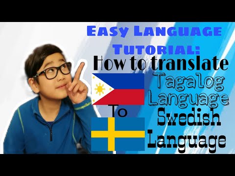 How to translate Tagalog to Swedish? | EASY BASIC LANGUAGE TUTORIAL | The Raizen Show | #3