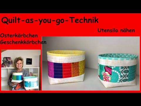 Fabric baskets as gifts - Easter baskets, utensil holders, etc. explained quickly and easily