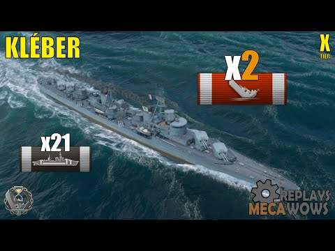 kleber 21 citadel | World of Warships Gameplay
