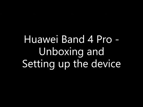 Ru eL | Huawei Band 4 Pro  Setting up the device for the first time |