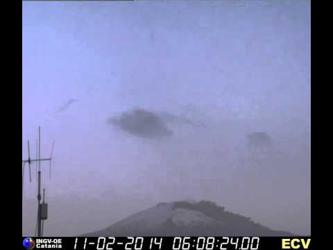 Frana di materiale piroclastico all'Etna, 11 febbraio 2014 (CUAD Catania)