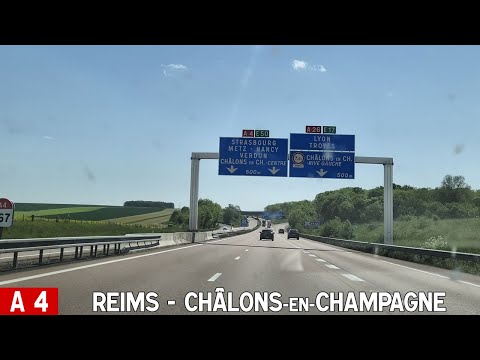 A4 | Reims - Châlons-en-Champagne [France Timelaps]