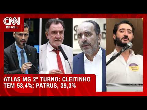 Atlas: Cleitinho supera Patrus, Kalil e Gabriel no 2º turno em MG | CNN NOVO DIA