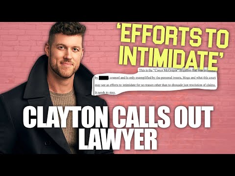 Bachelor Clayton UPDATE - A Response TO Accuser's Attorney Calls Out Witness Intimidation!