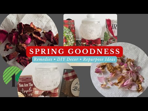 Spring DIY Decor Rose Tea Craft n Create Repurpose Glass from Dollar Tree