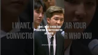RM of BTS Speech at UN  Speak Yourself  #Shorts