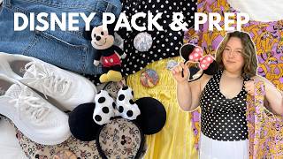 PACK WITH ME FOR DISNEY!✨✈️ Disney outfits, summer essentials, how I pack for Disney, & tips!