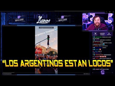 IBAI REACCIONA A FESTEJOS ARGENTINOS - MUNDIAL 2022 QATAR