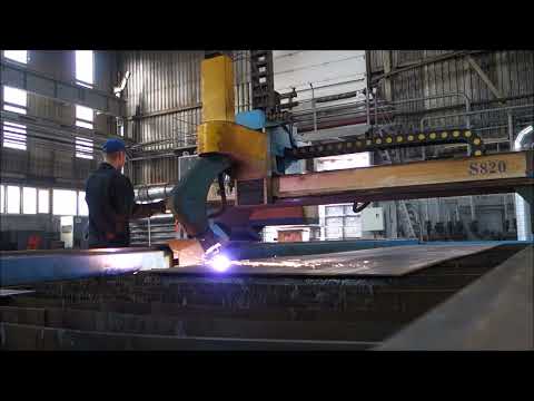 AMG-S820 model CNC Plasma bevel cutting 2 --- Time Laps