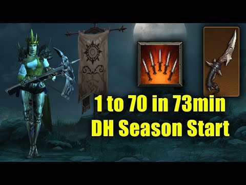 DH Leveling with FoK = FeelsGoodMan (1 to 70 in 73min Season Start Practice Run)