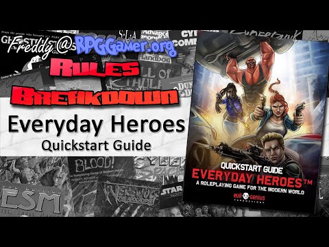 How to Play Everyday Heroes (Quickstart Guide, Evil Genius Productions, 2022) | Modern RPG
