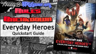 How to Play Everyday Heroes (Quickstart Guide, Evil Genius Productions, 2022) | Modern RPG