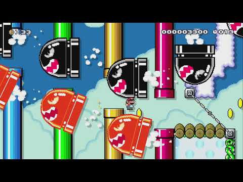 Bullet Bill X SPEEDRUN    (20sec) by AKUMUくん(♪) - Super Mario Maker 2 - No Commentary 1by