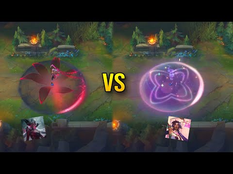 Coven Nilah vs Star Guardian Nilah Skin Comparison - League of Legends