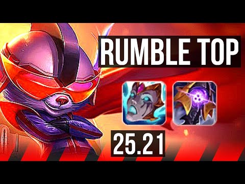 RUMBLE vs DARIUS (TOP) | 10/2/8, Legendary | KR Master | 25.21
