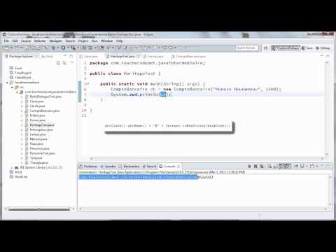 JAVA Intermédiaire 1 Introduction