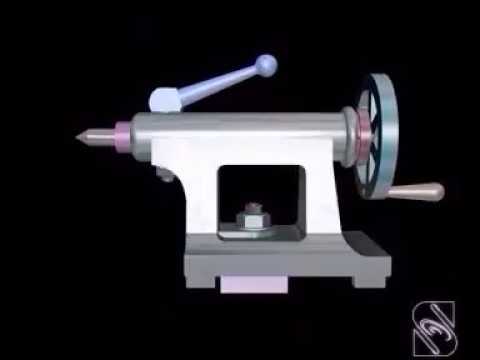 Tailstock Assembly animation Assembly Drawing #Animation #Assembly drawing