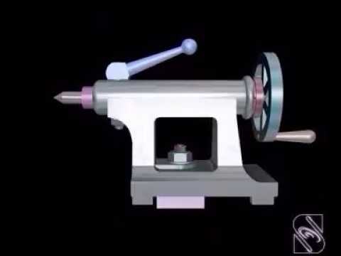 Tailstock Assembly animation Assembly Drawing #Animation #Assembly drawing Video