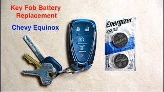 Replacing a Chevy Equinox Key Fob Battery - 2018-2020