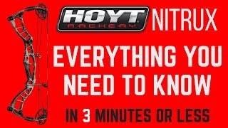 Hoyt Nitrux - Everything You Need to Know in 3 Minutes or Less | Strong Shot Archery Review