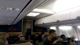 U.S. Marine (Matt Bussen) singing Michael Buble on an airplane!