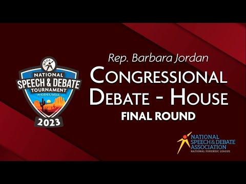 NSDA Nationals 2023 - Congressional Debate: House Final Round