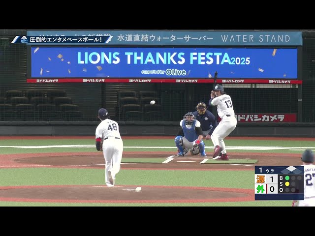 【LIONS THANKS FESTA 2025】今度はピッチャー今井達也対バッター高橋光成!! 結果は如何に!? 2025年11月23日 埼玉西武ライオンズ