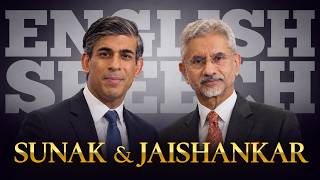 ENGLISH SPEECH | RISHI SUNAK & S. JAISHANKAR: Power is Changing (English Subtitles)