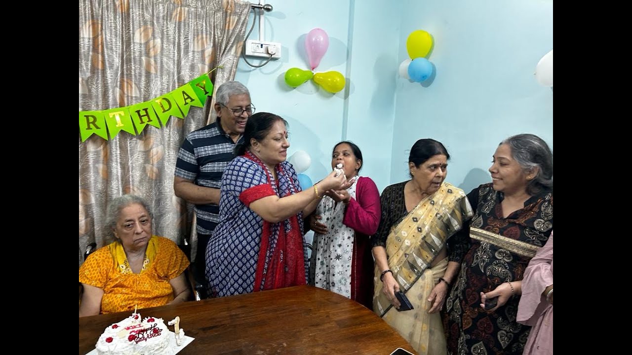 Celebrating Birthday at our Old Age Home Kolkata