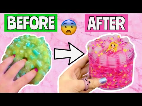 FIXING MY OLDEST 3 YEAR OLD SLIMES?! 😱🤢 *DIY Slime Makeover Challenge * How to Make Slime Satisfying