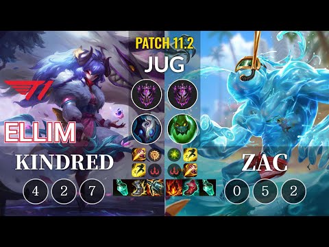 T1 Ellim Kindred vs Zac Jungle - KR Patch 11.2