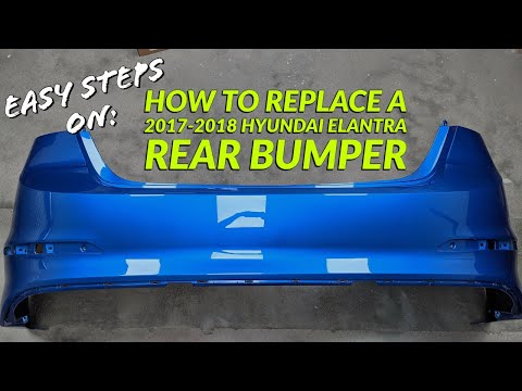How to install a 2017-2018 Hyundai Elantra rear bumper cover